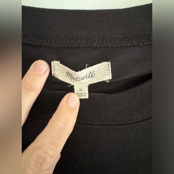 EUC Madewell black t-shirt dress / medium / cotton - Picture 2 of 5